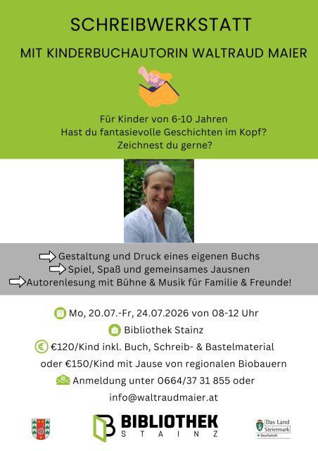 Einladung Schreibwerkstatt mit Waltraud Maier