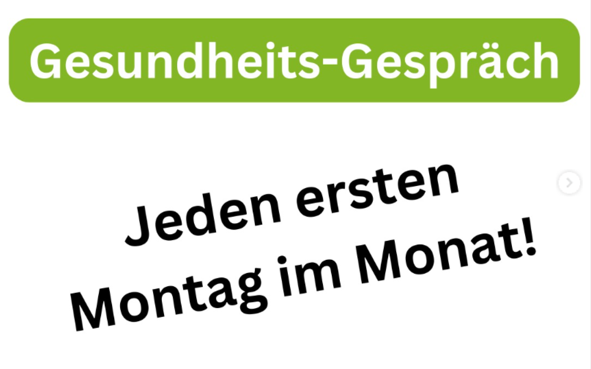 Werbung Gesundheitsgespräch