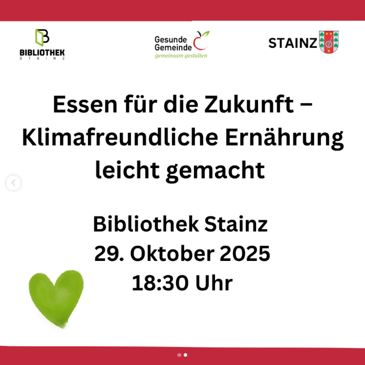 Bild Vortrag Essen für die Zukunft